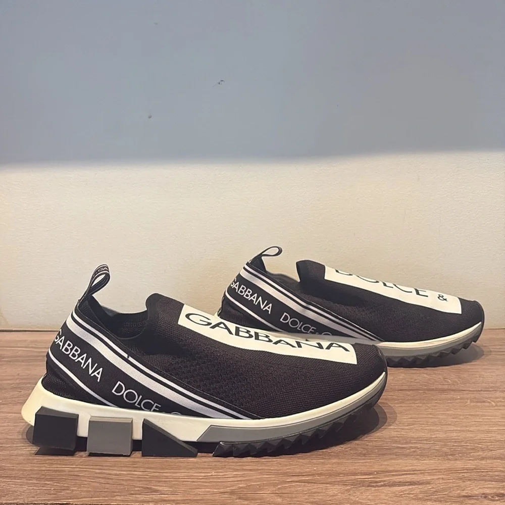 Dolce & Gabbana Sorrento Stretch Mesh Sneakers With Logo - Picture 7 of 13